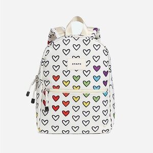 Kane Kids Mini Travel Backpack - Rainbow Hearts by State Bags 🌈